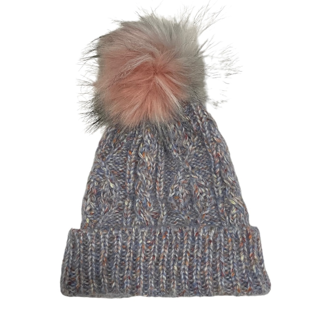 Free People Confetti Cable Pom Beanie
